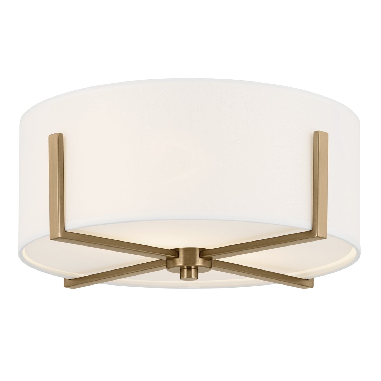 Malen Two Light Flush Mount in Champagne Bronze