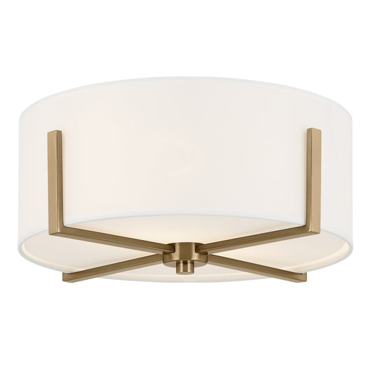 Malen Two Light Flush Mount in Champagne Bronze
