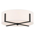 Malen Four Light Flush Mount in Black