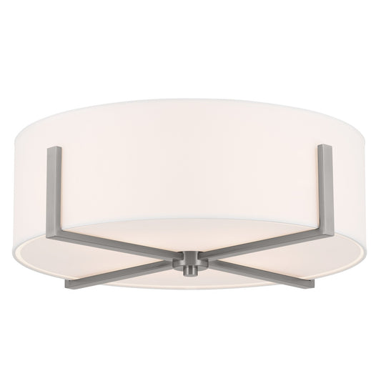Malen Four Light Flush Mount in Classic Pewter