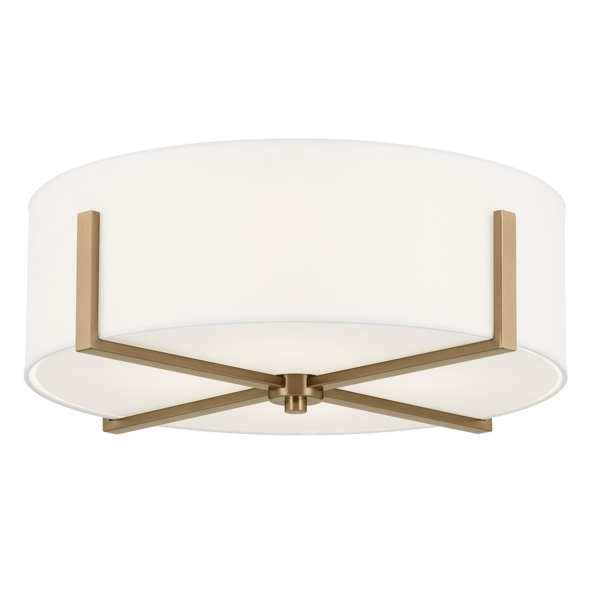 Malen Four Light Flush Mount in Champagne Bronze