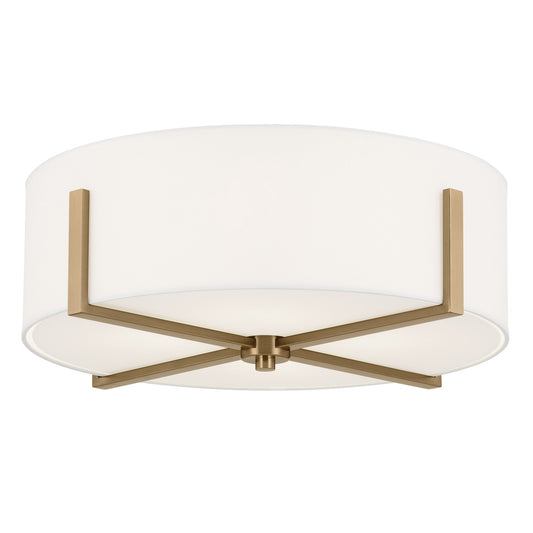 Malen Four Light Flush Mount in Champagne Bronze