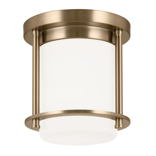 Brit One Light Flush Mount in Champagne Bronze