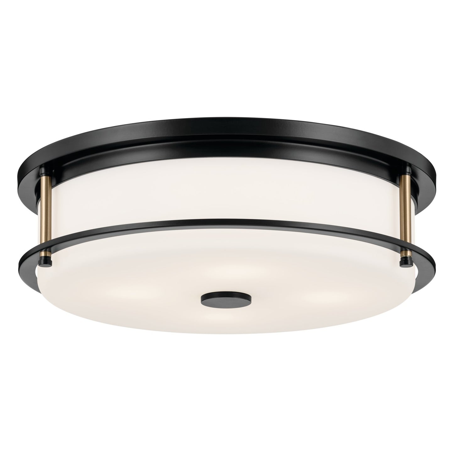 Brit Four Light Flush Mount in Black