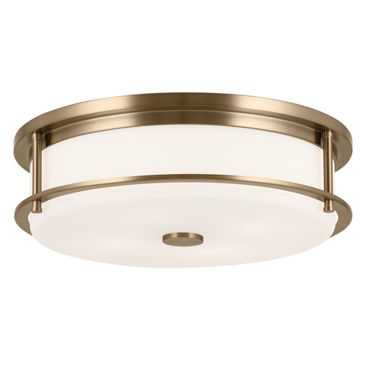 Brit Four Light Flush Mount in Champagne Bronze