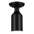 Sisu One Light Semi Flush Mount in Black