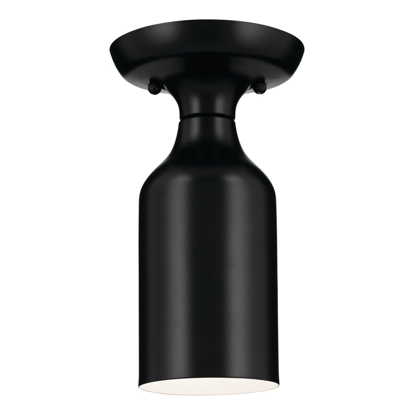Sisu One Light Semi Flush Mount in Black