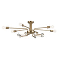 Ocala Six Light Semi Flush Mount in Champagne Bronze