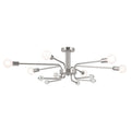 Ocala Six Light Semi Flush Mount in Polished Nickel