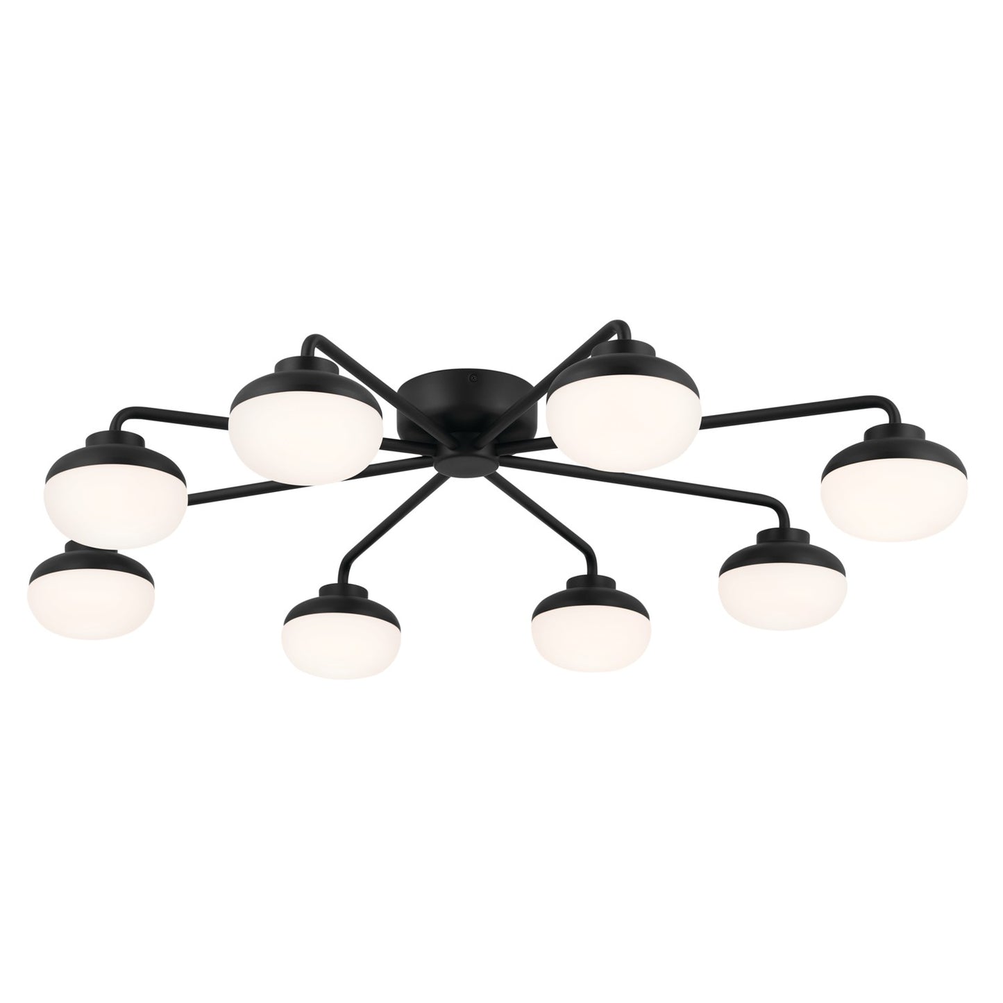 Remy LED Semi Flush Mount in Black