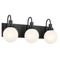 Hex Three Light Bath in Black