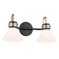 Farum Two Light Bath in Black
