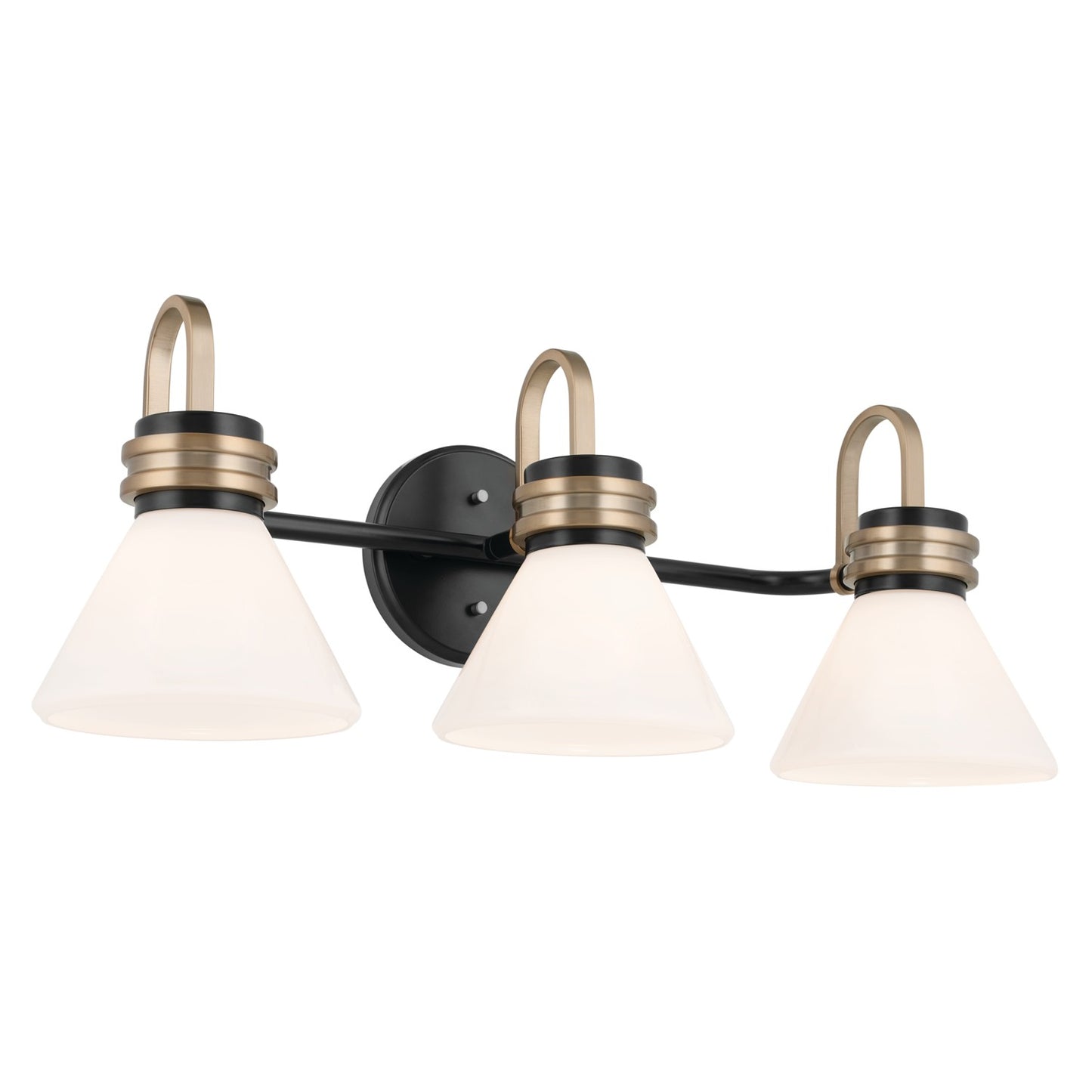 Farum Three Light Bath in Black