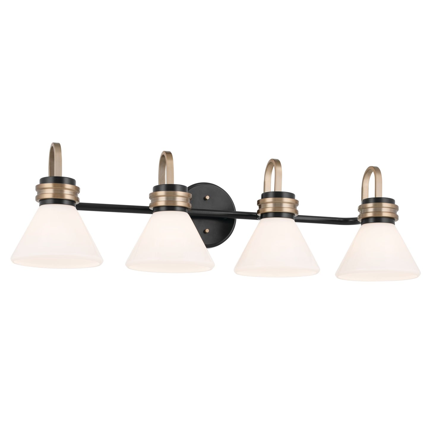 Farum Four Light Bath in Black