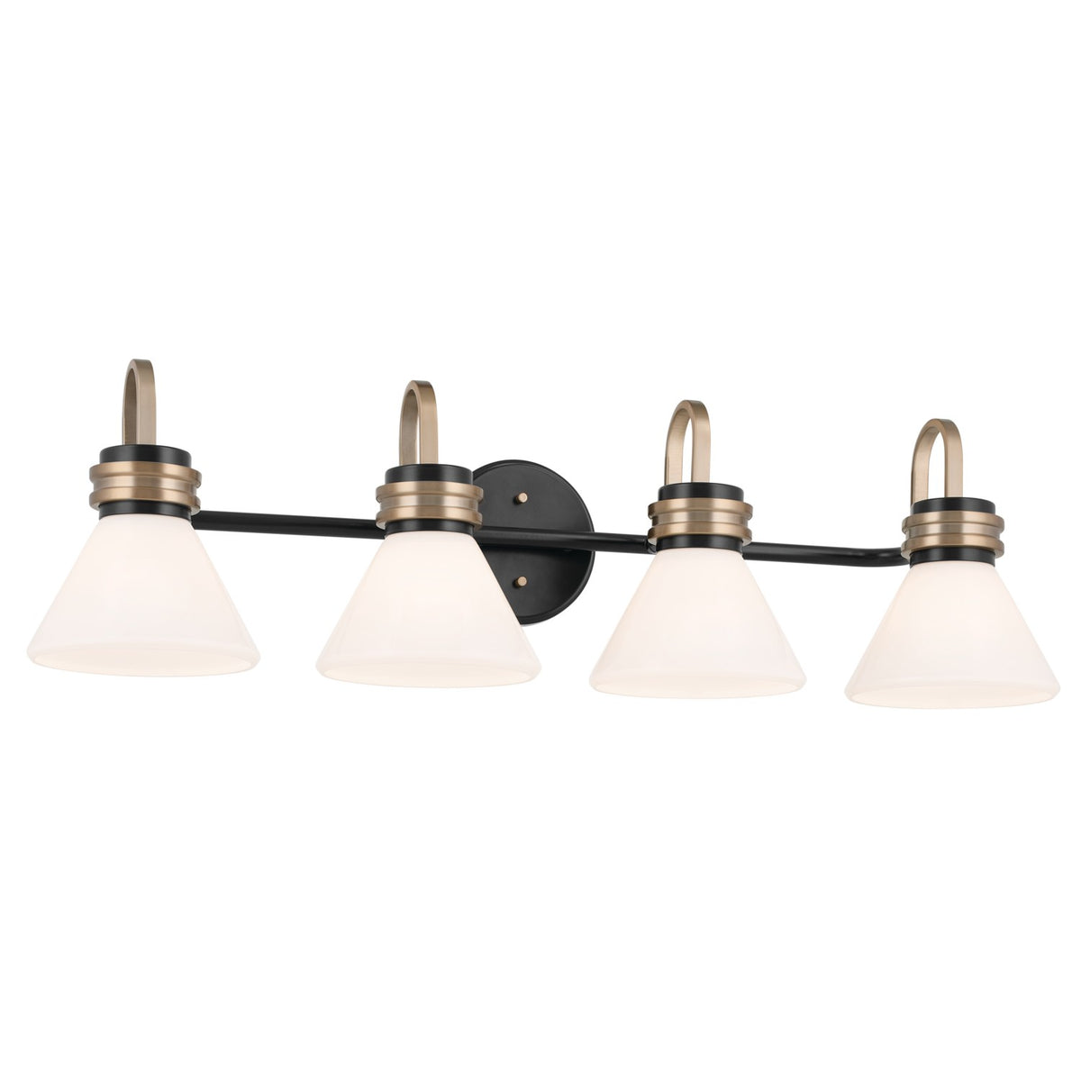 Farum Four Light Bath in Black