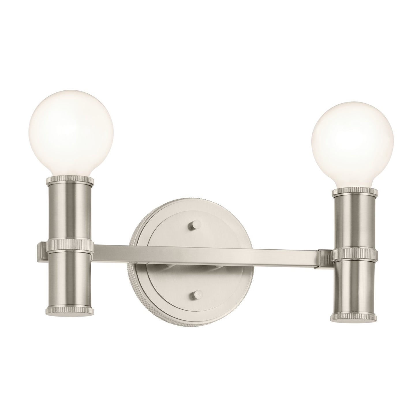 Torche Two Light Bath in Brushed Nickel