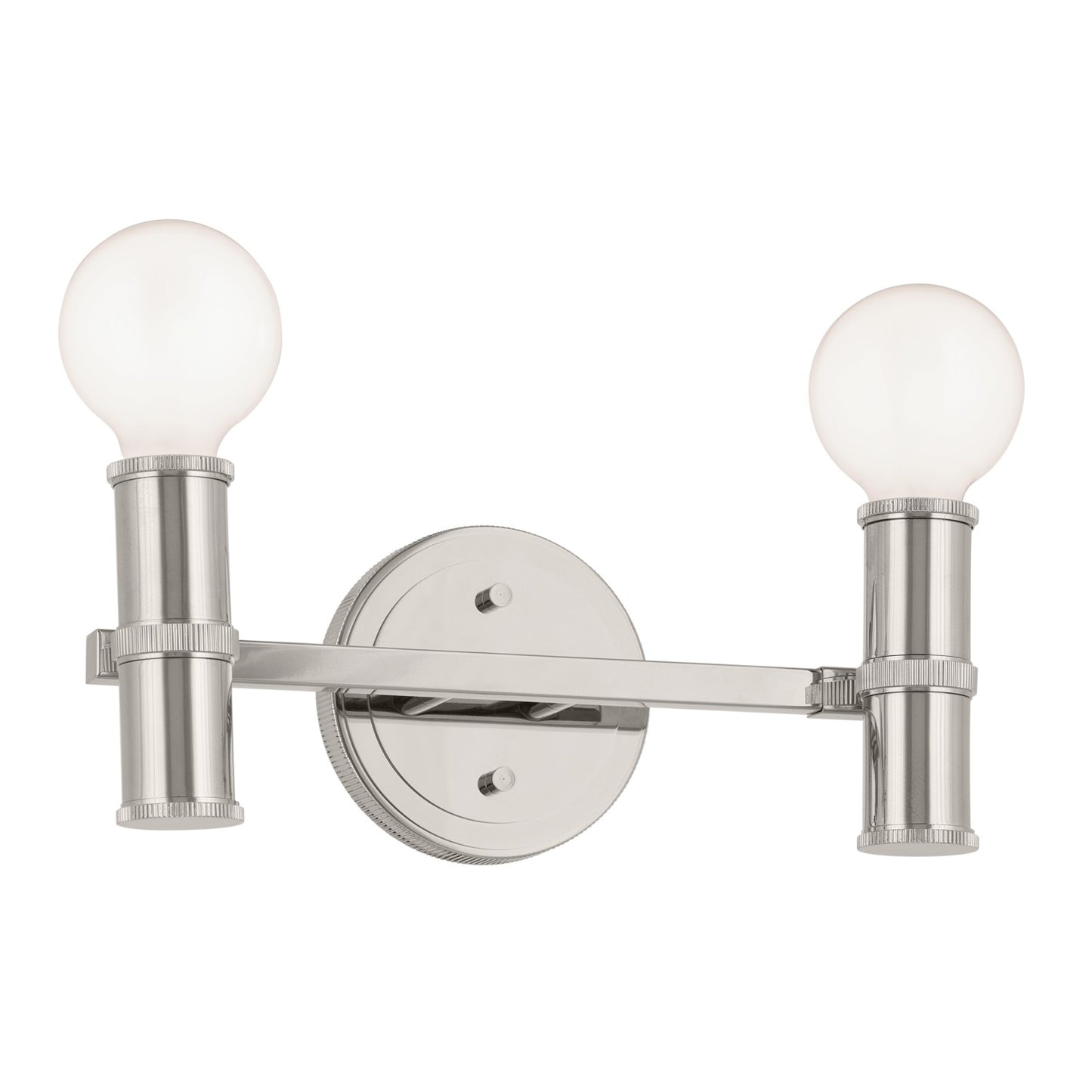 Torche Two Light Bath in Polished Nickel