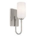 Solia One Light Wall Sconce in Polished Nickel