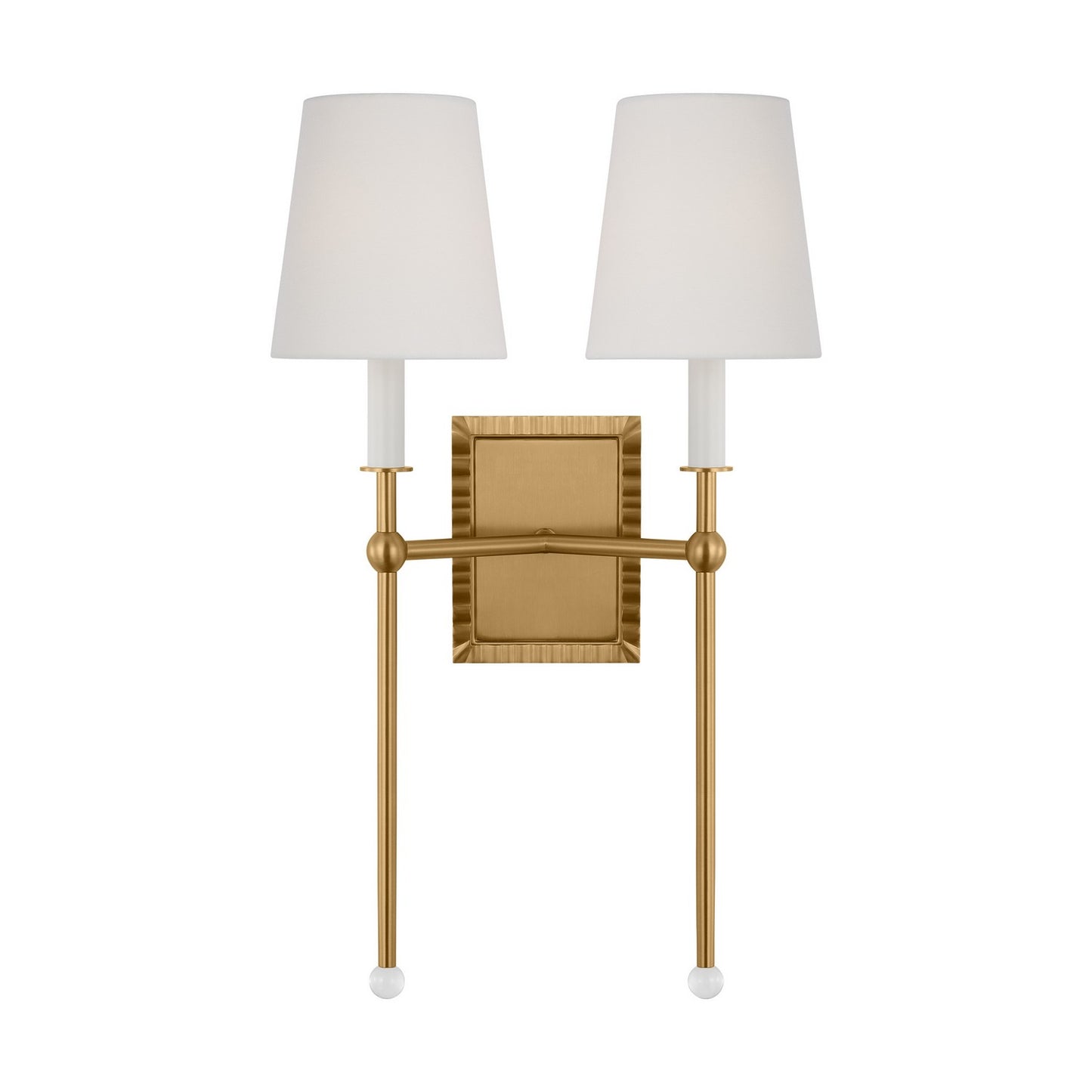 Baxley Two Light Wall Sconce in Burnished Brass