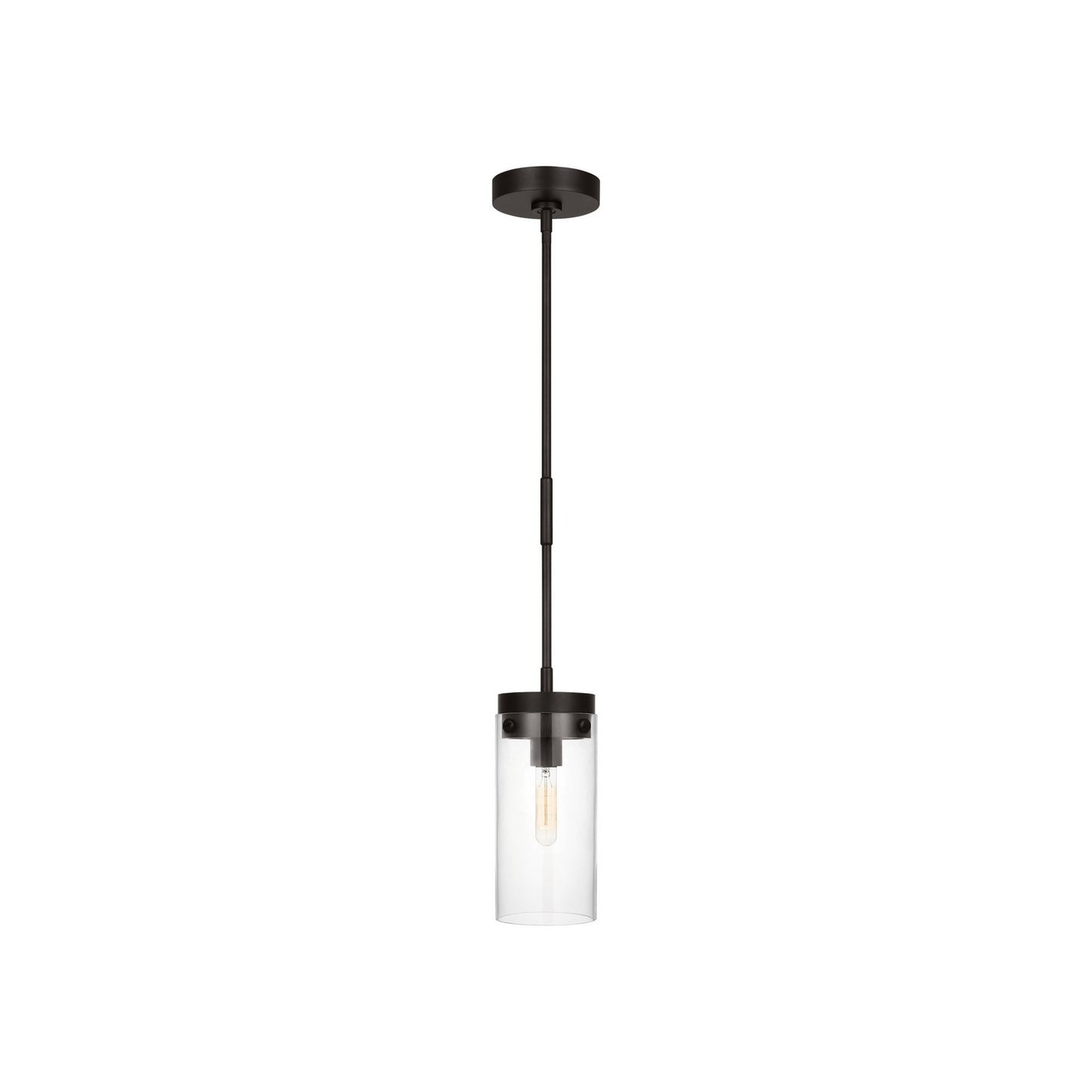 Garrett One Light Pendant in Aged Iron