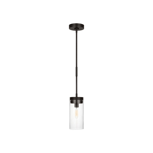 Garrett One Light Pendant in Aged Iron