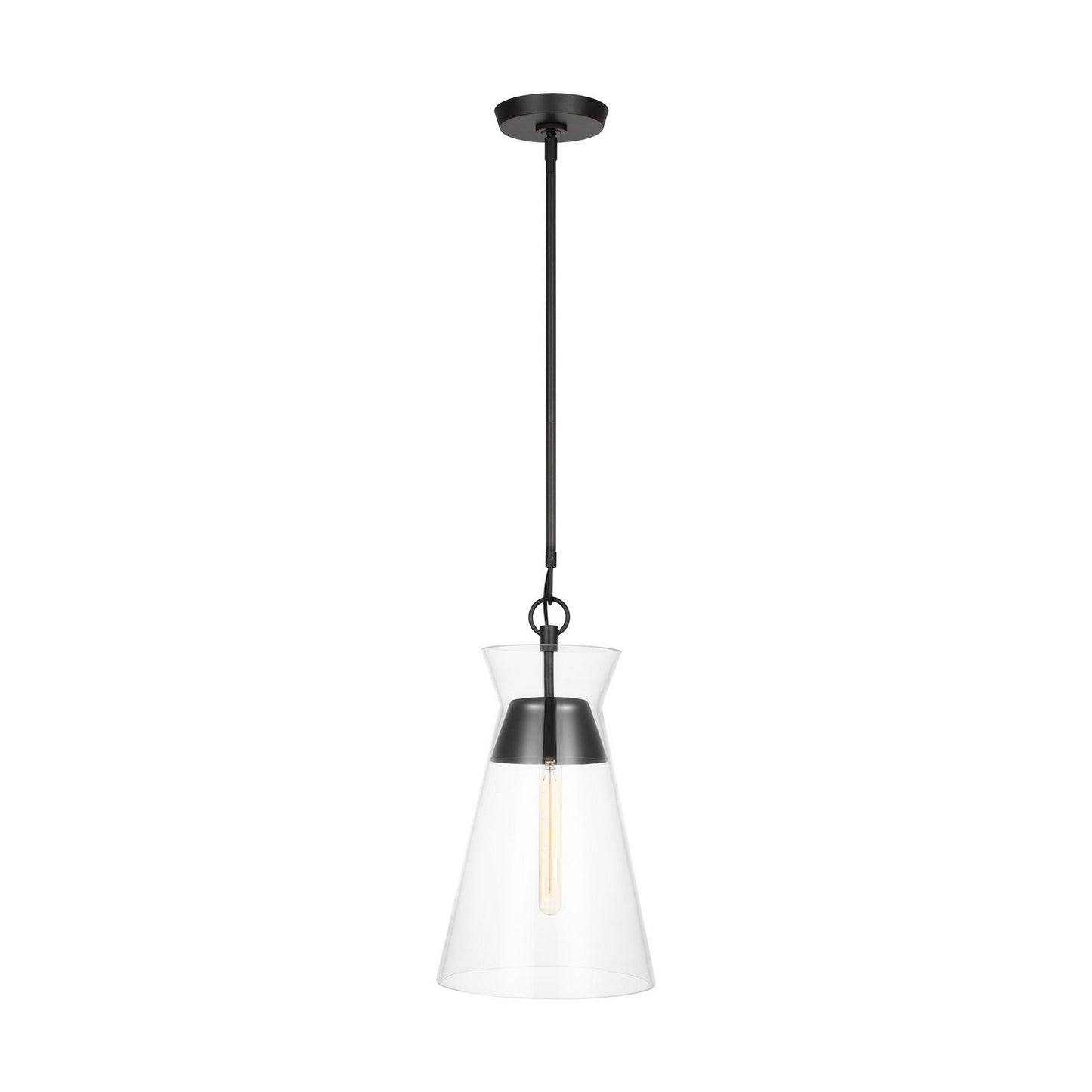 Atlantic One Light Pendant in Aged Iron