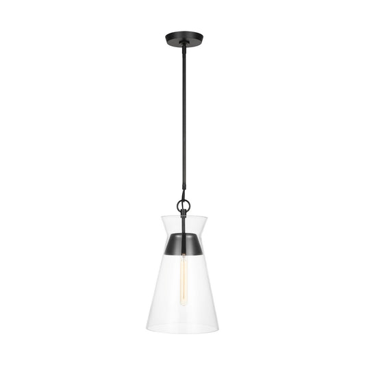 Atlantic One Light Pendant in Aged Iron