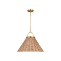 Whitby One Light Pendant in Burnished Brass