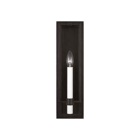 Marston One Light Wall Sconce in Aged Iron