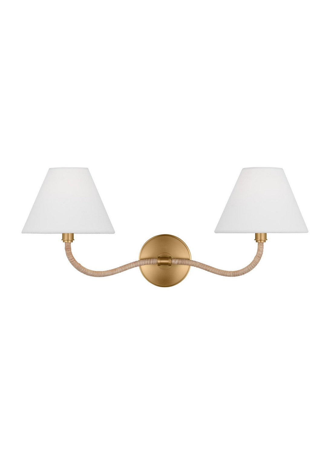 Laguna Two Light Wall Sconce in Burnished Brass