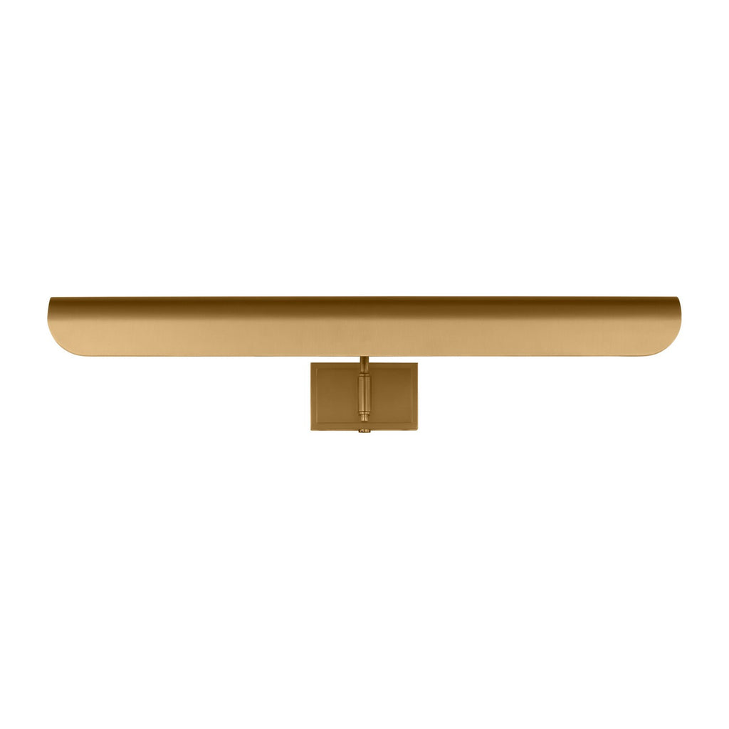 Hull Two Light Picture Light in Burnished Brass
