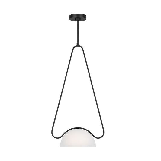 Nido One Light Pendant in Midnight Black