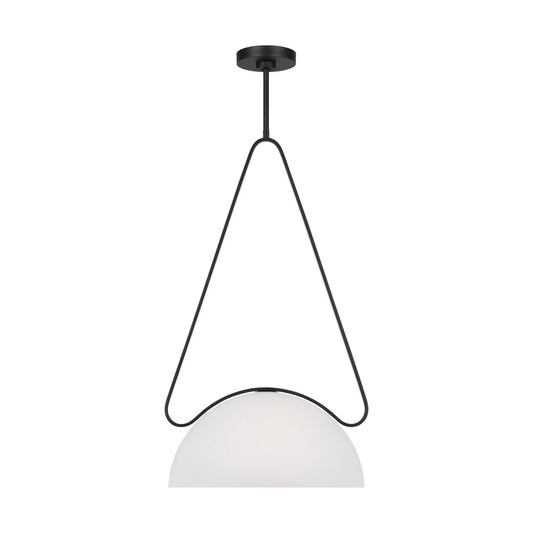 Nido One Light Pendant in Midnight Black