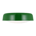 Draper Two Light Flush Mount in Green