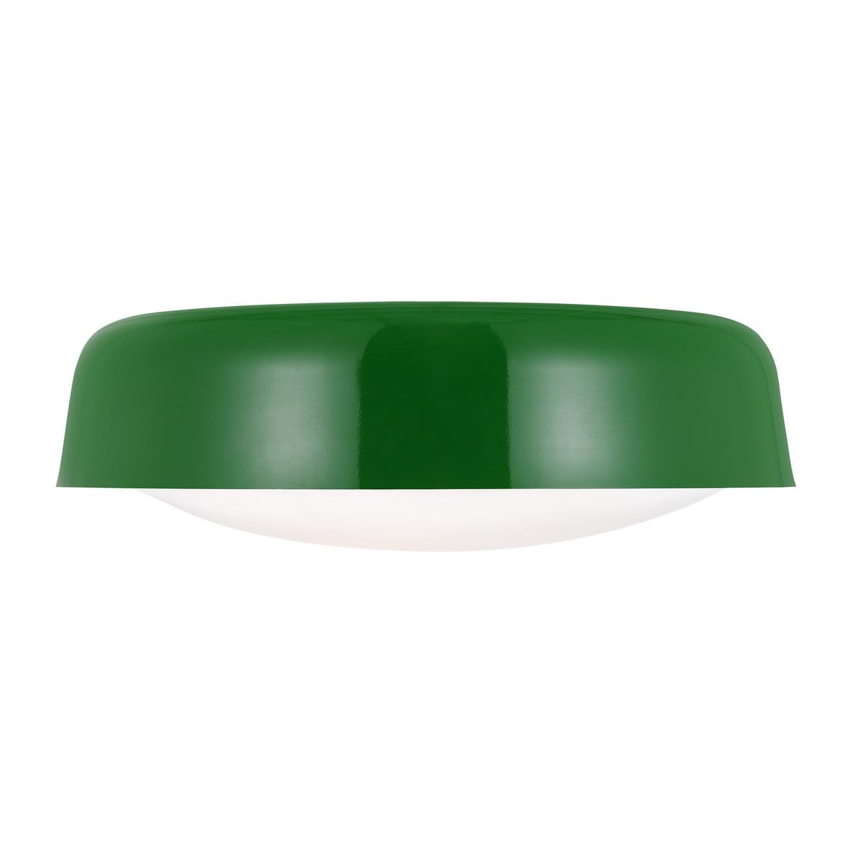 Draper Two Light Flush Mount in Green