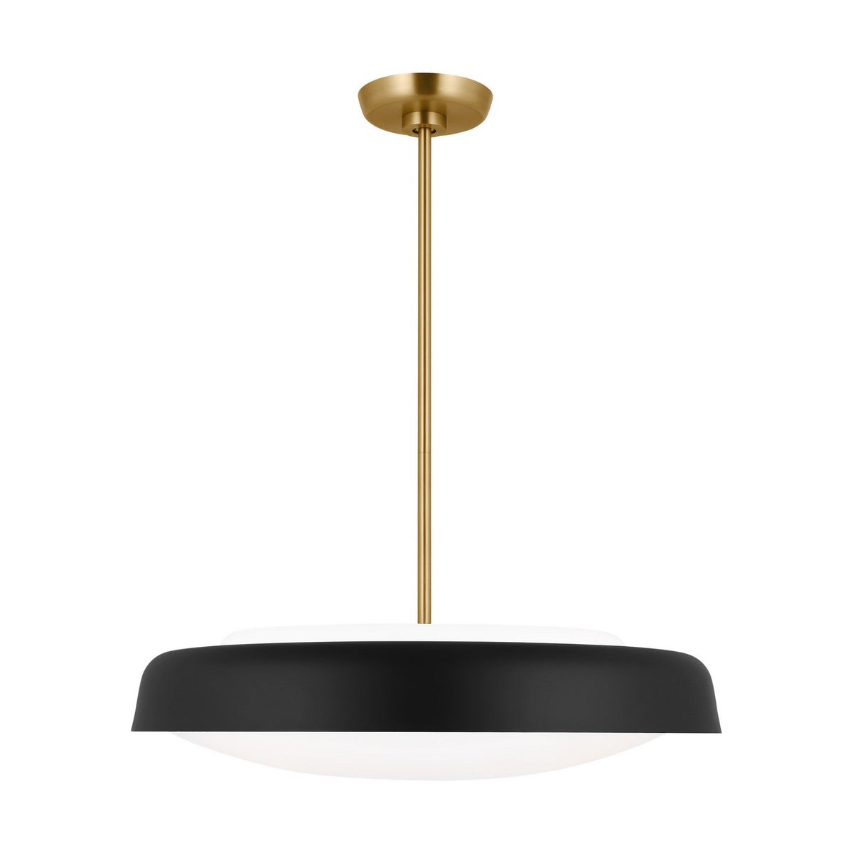 Draper Three Light Pendant in Midnight Black