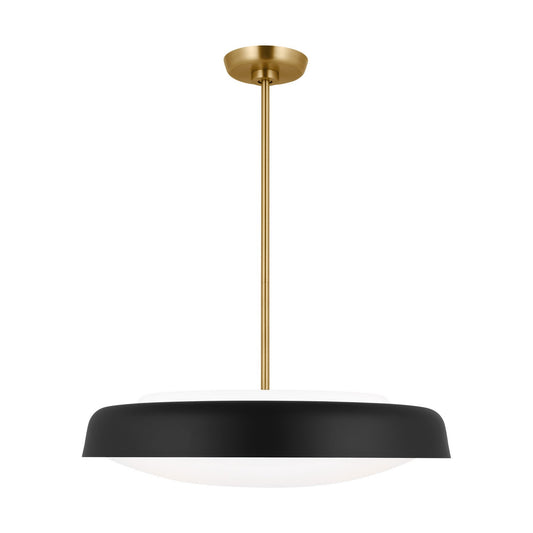 Draper Three Light Pendant in Midnight Black