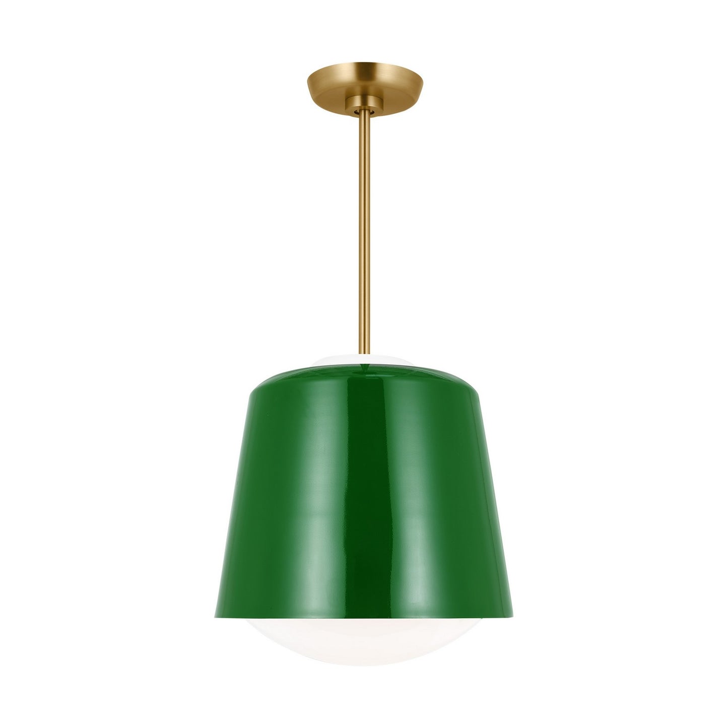 Draper One Light Pendant in Green