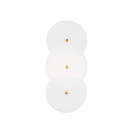 Emery Two Light Wall Sconce in Burnished Brass