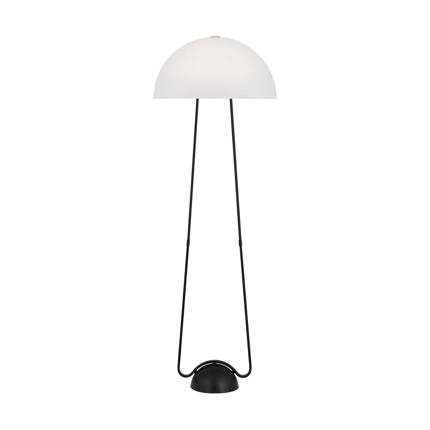 Nido One Light Floor Lamp in Midnight Black