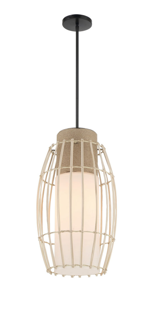 Watermill by Robin Baron One Light Pendant in Coal