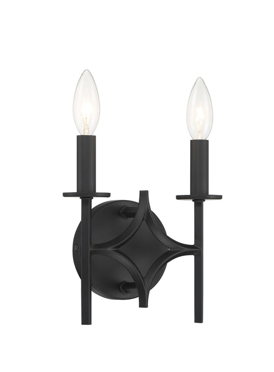 Muncie Two Light Wall Sconce in Coal