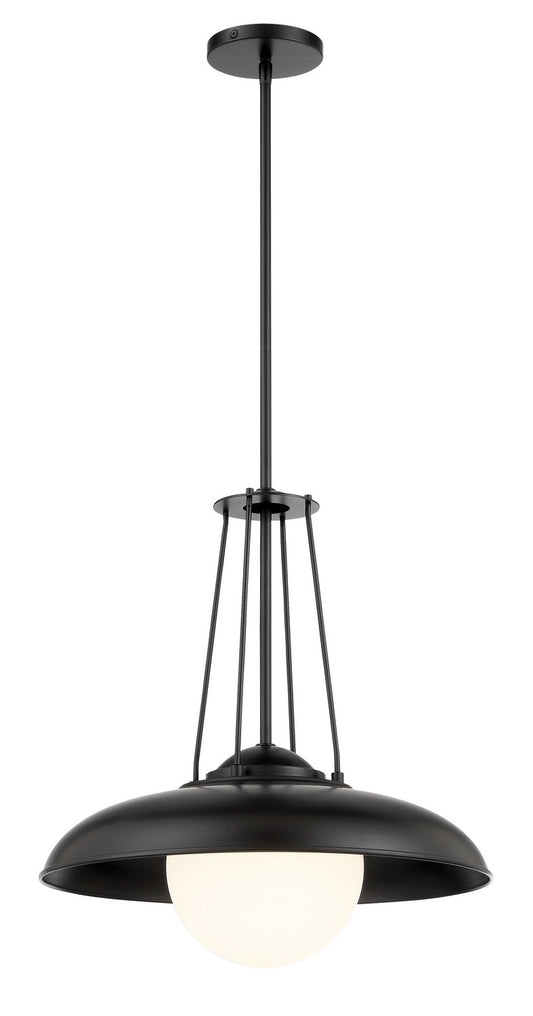 Schooner Ridge One Light Mini Pendant in Coal