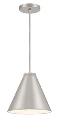Vantage Pendants One Light Hanging Lantern in Brushed Nickel