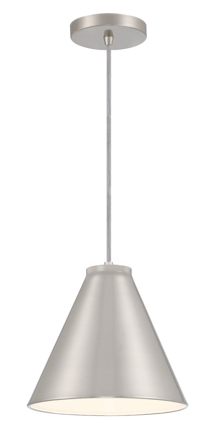 Vantage Pendants One Light Hanging Lantern in Brushed Nickel