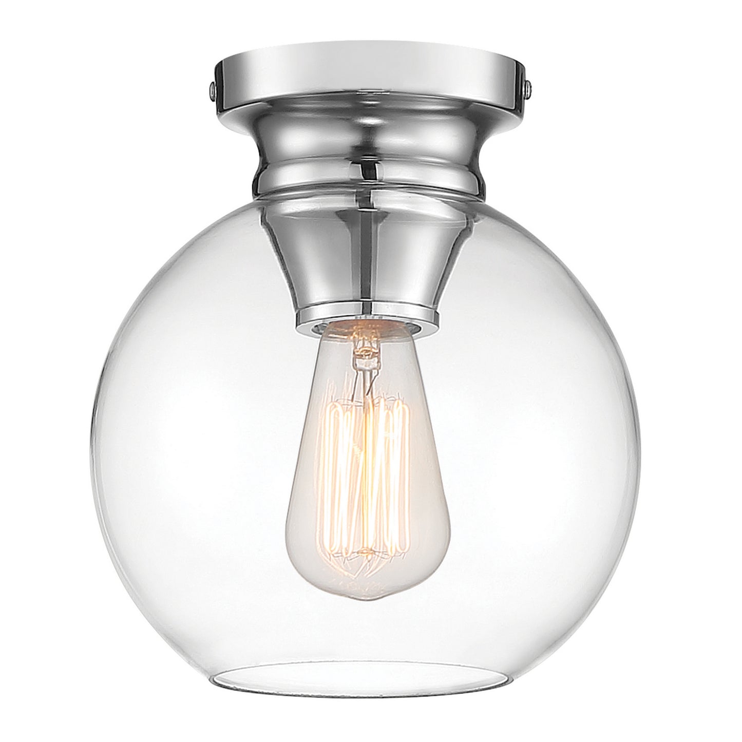 Ella One Light Flushmount in Chrome
