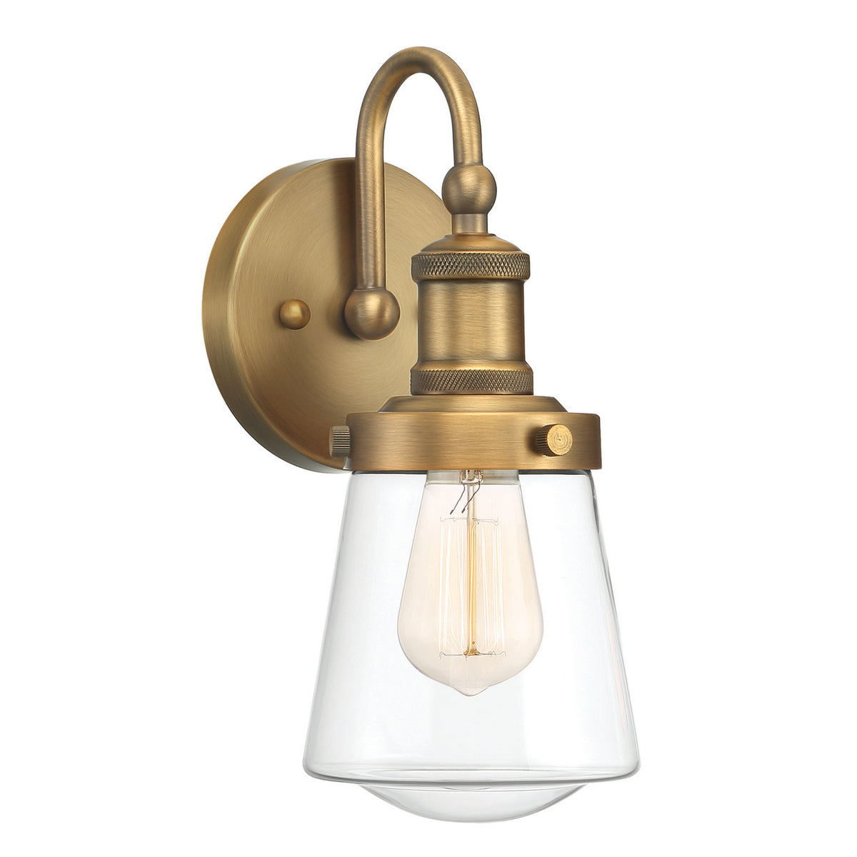Taylor One Light Wall Sconce in Old Satin Brass