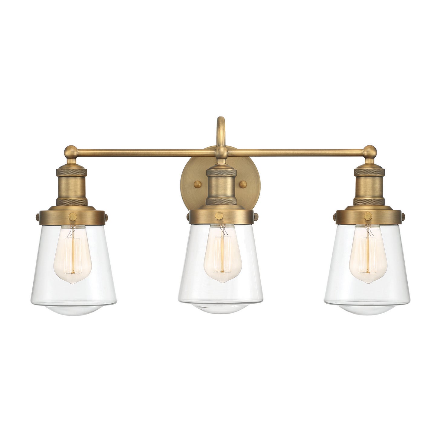 Taylor Three Light Bath Bar in Old Satin Brass