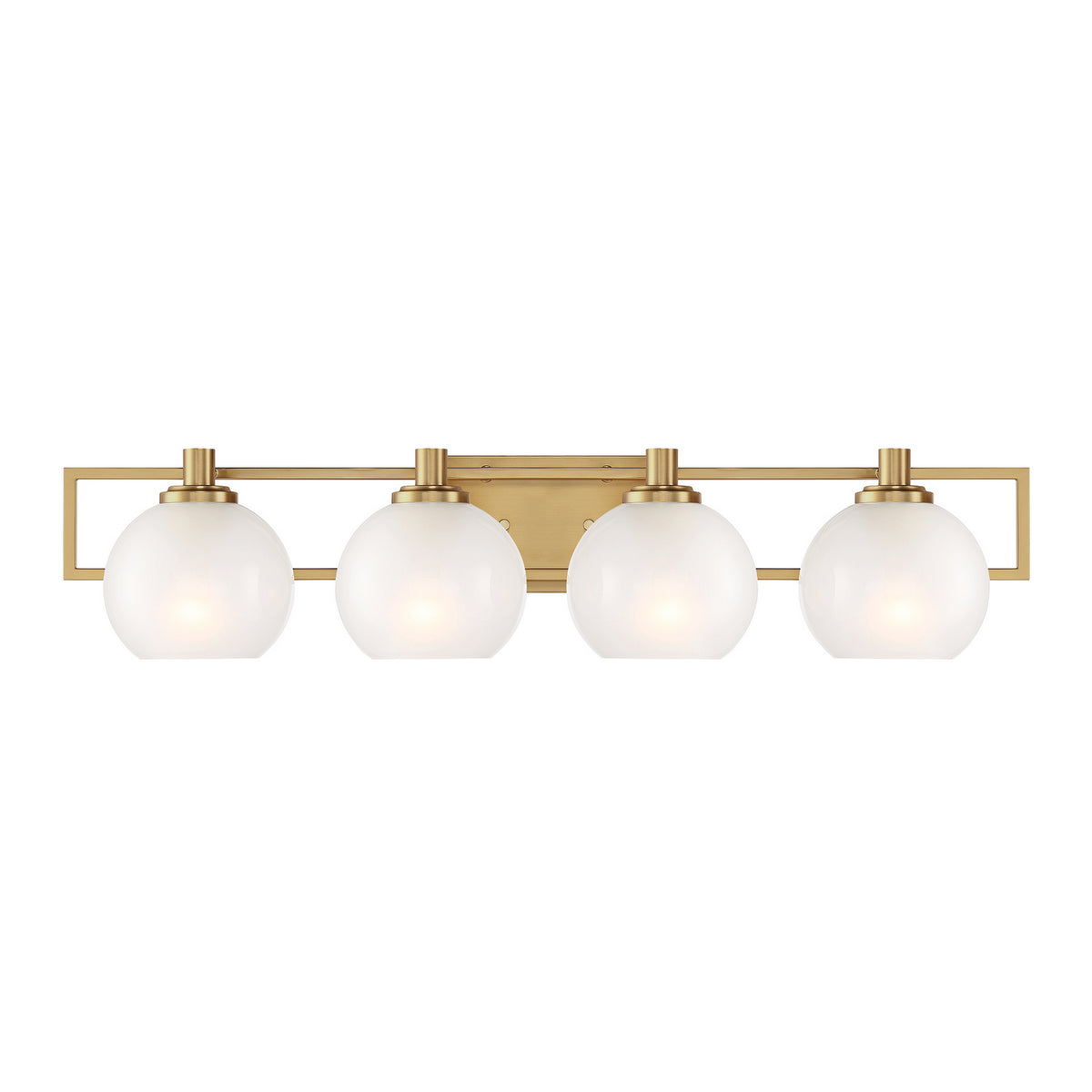 Cowen Four Light Vanity in Brushed Gold