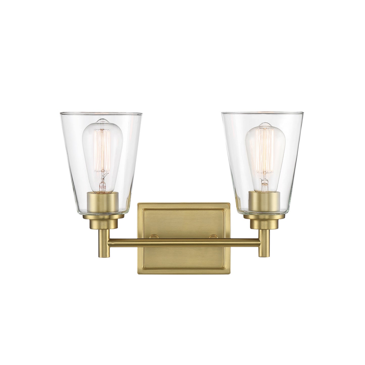 Westin Two Light Vanity in Brushed Gold